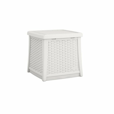 SUNCAST Elements Ice Cube End Table with Storage BMDB1310CB